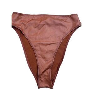 NEW SKIMS Women's Wet Jersey High Waist Panty Size S Copper PN-HWB-0565